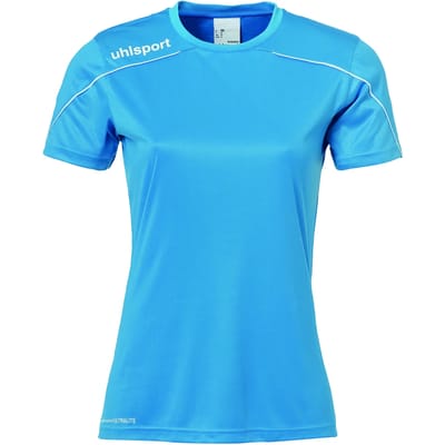 Uhlsport Stream 22 Shirt Korte Mouw Dames - Cyaan / Wit | Maat: L