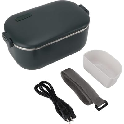 Boîte à déjeuner électrique Sans eau Rapide Efficace Chauffage uniforme à 360 degrés Lavable Étanche Portable L