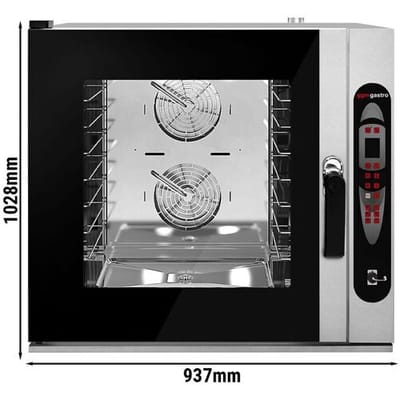 GGM Gastro Bäckerei-Kombidämpfer - Digital - 2,4″ LCD Display - 6x EN 600x400 - inkl. Waschsystem