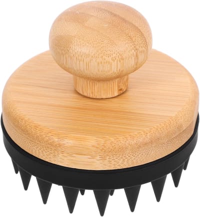 Shampooborstel - siliconen shampooborstel - hoofdmassage - schone hoofdhuid - shampooborstel - zachte siliconen tanden - shampookam - 1 stuk