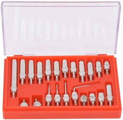 Dailygoods- Meetwijzerpunten 22-delig - Meetklok - Puntenslijper - Reservemeetpunten - Etui - Handig voor precisie metingen - Meetpunten