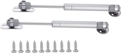 2 Stuks Gasveer voor Keukenkast Deuren - 200N Veerondersteuning voor Klepdeuren en Ophangkasten - 30cm