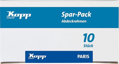 Matzwart 1-voudig afdekframe voor stopcontacten en schakelaars - 10 stuks, 83 x 83 x 9,5 mm