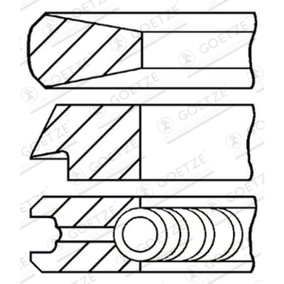 Goetze Engine Zuigerveren set GOETZE 08-114400-45