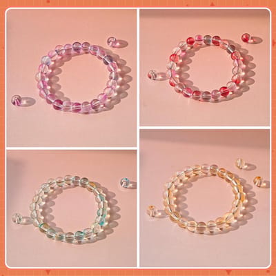 8 mm kralen, glaskralen voor armbanden, 380+ stuks, kralen, knutselkralen, doe-het-zelf knutselset, losse kralen om te rijgen, kleurrijke Kandi kralen voor sieraden knutselen