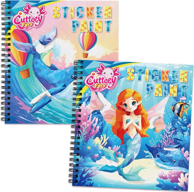 Solidchoice - Stickerboek voor Kinderen van 4 tot 8 Jaar met Zeemeermin Stickers