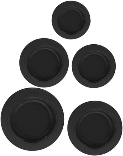Set van 5 rubberen sluitingen voor spaarvarkens - Flexibele stoppen voor 26/30/32/38 mm openingen