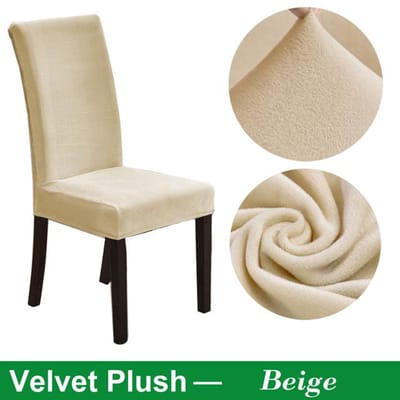 Fluwelen Stoelhoes Voor Eetkamer Dikke Elastische Eetkamerstoelhoes Stretch Stoelhoes Hoes Voor Stoel Keukenstoelhoes 1 Piece