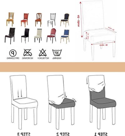 Universele Stretch Stoelhoezen Set van 6, Verwijderbaar en Wasbaar, Ideaal voor Feesten, Bruiloften en Eetkamers, Mintgroen