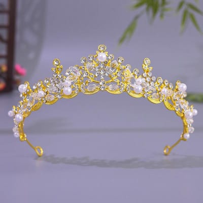 Nieuwe Bruidskroon Legering Koningin Hoofdband Dames Feest Verjaardag Tiara Eenvoudige Kroon Koreaanse Prinses Tiara