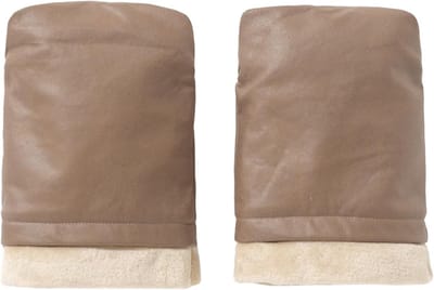Kinderwagen Handwarmers - Fleece gevoerd - Winterse wandelingen - Waterdicht en winddicht - 26 x 20 cm - Kaki