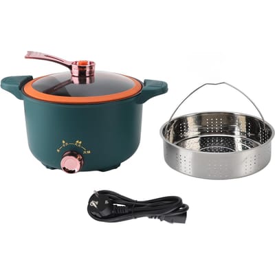 Micro Snelkookpan 1000W 4L Multifunctionele Elektrische Koker Anti-aanbak Kookpot met Stomen L black
