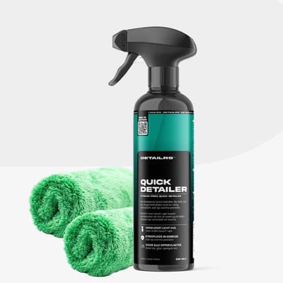 Detailrs Quick Detailer Set - Detailer Auto - Auto Wassen - Sneldetailer Auto - Incl. Microvezeldoek - Car Detailing - 500ml