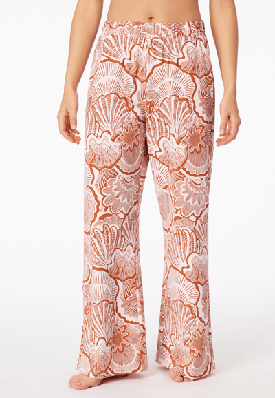 Langere broek van Heavy Single Jersey met multicolor schelpenmotief - Mix+ Relax 36