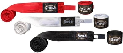 Boksen Hand Wraps - Handverbanden Mexicaans - Sporttraining Bescherming - Rekbaar Materiaal - 4 Meter Lang - Wit