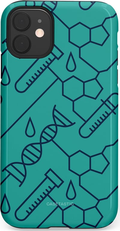 Casetastic hoesje geschikt voor Apple iPhone 11 - Dubbellaagse bescherming - DNA Creaties - Fashion Case - Turquoise