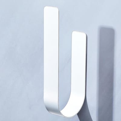 Witte metalen toiletrolhouder voor 3 rollen, zelfklevend