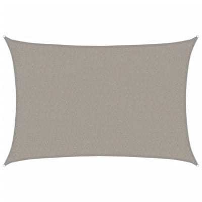 vidaXL - Zonnezeil - 160 - g/m² - rechthoekig - 2x3 - m - HDPE - lichtgrijs
