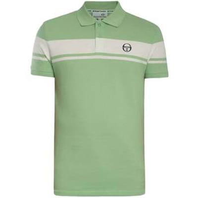Polo Shirt Korte Mouw Sergio Tacchini Young Line Polo Shirt Quiet Green/Gardenia