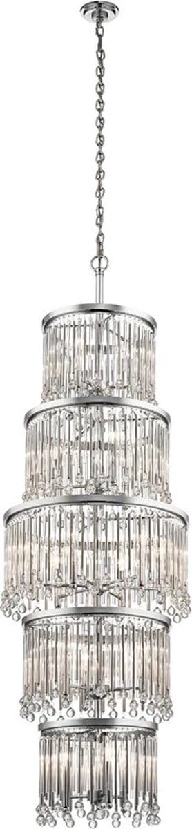 Kichler LED Kroonluchter | 18X E14 Max 60W | Dimbaar | Polished Chrome