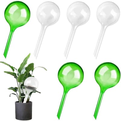 Set van 6 Automatische Plant Irrigatieballen voor Potplanten - PVC Systeem voor Tuin en Bonsai, Ideaal voor Binnenplanten en Tuinonderhoud