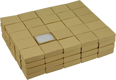 Juwelendoosjes Set - Verpakking Doosjes - Sieraden Opslag - Met Katoen Vulling - 100 Stuks - Rood