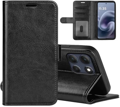 MobyDefend Hoesje - Geschikt voor Motorola Moto G86 Power - Wallet Book Case (Sluiting Achterkant) - Zwart