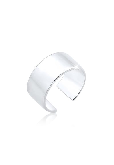 Elli - Oorbellen - Dames Enkele Oorklem Basis Trend Breed in 925 Sterling Zilver - Dames