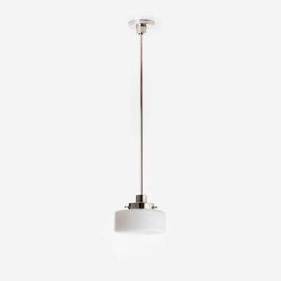 Hanglamp Low Cilinder Ø 20 20's Nikkel - Art Deco Trade