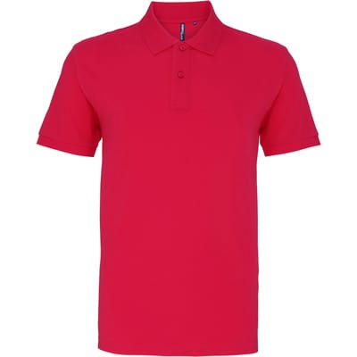 Asquith & Fox Heren Poloshirt met korte mouwen (Heet Roze)