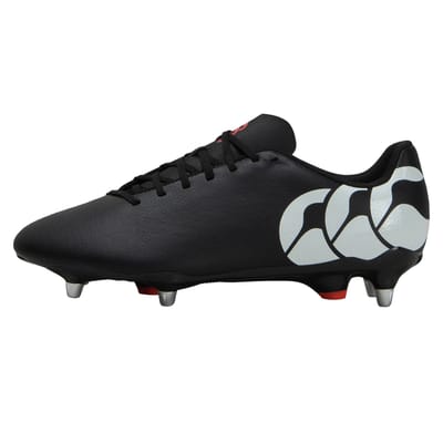 Canterbury Unisex Adult Speed Raze Zachte Grond Rugbyschoenen (Zwart, Wit)