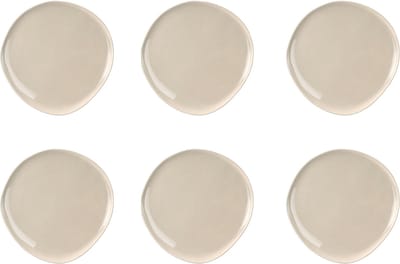 Medard de Noblat - Oslo Linen - Dessertbord 22 cm - 6 delig - Stoneware