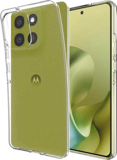 Cazy hoesje geschikt voor Motorola Moto G86 Hoesje Siliconen - Flexibele Case - Transparant