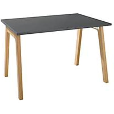 Schäfer Shop Select Start Off Houtbureau, rechthoekig, A-poot, B 1200 x D 800 x H 735 mm, grafiet/houtlook