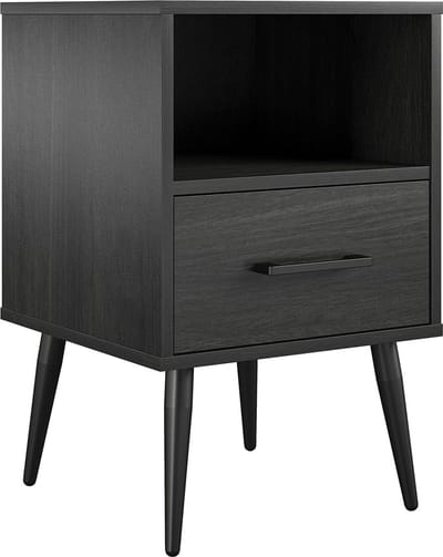 Wilson-Endtable - 1-Lade - Zwart Eiken