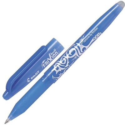 Frixion roller ball pen - Uitgumbaar - 0,7 mm - Hemelsblauw
