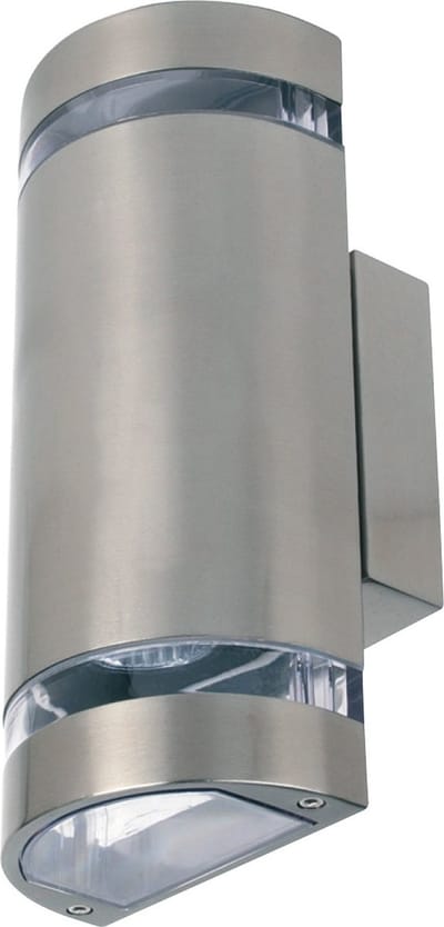 LED Tuinverlichting - Buitenlamp - Gardy 4 - Wand - RVS Mat Chroom - GU10 - Ovaal