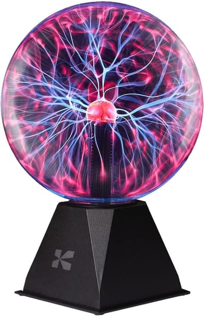 Plasma Mist Ball - Statistische Elektriciteit in Glazen Bol voor Decoraties en Feestjes, 20,3 cm