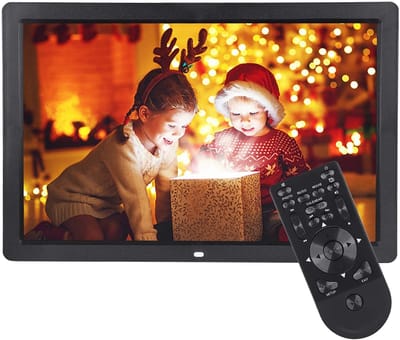 Store_9 - Digitale fotolijst - 17 Inch - Met afstandsbediening - MP3 en MP4 ondersteuning - Zwart - Perfect voor herinneringen - Geschikt voor verj...