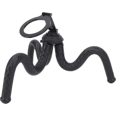 Magnetisch Flexibel Telefoonstatief met 1/4 Inch Schroef Draagbaar Buigbaar Camera Statief Standaard voor Video-opname gray