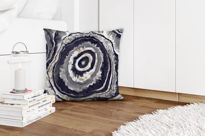 Sierkussens - Kussentjes Woonkamer - 45x45 cm - Agaat - Goud - Geode steen - Marmer