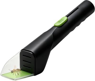 Dailygoods- Insectenvanger met antislip handgreep - Draagbare Insectenvanger - Tuininsectenval - Vangen van vlinders/spinnen - Transparant gereedschap - Afmetingen 27 x 4,5 x 4,5 cm - Insectenvangertje