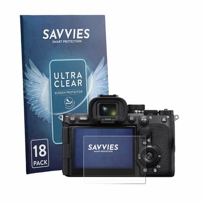 Savvies - Screenprotector voor Sony Alpha 7R VI - Folie Beschermfolie transparant 18 Stuks