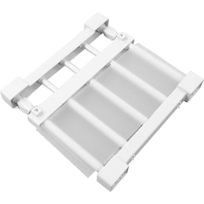 Étagère de Tension de placard extensible sans clous, diviseur d'armoire, support de rangement pour armoire de garde-robe 23‑30cm / 9.1‑11.8in Length white
