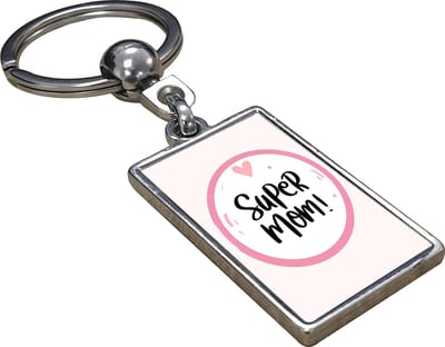 Super Mom - Sleutelhanger - Cadeau - Verjaardag - Kerst - Kado - Valentijn - Moederdag - Moederdag cadeautje - Moederdag cadeau voor mama