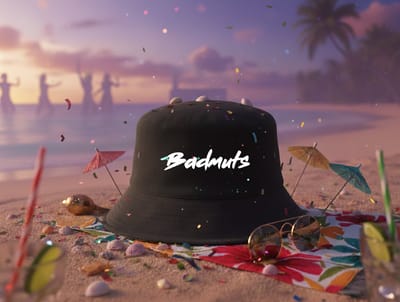 Badmuts Bucket Hat | Black | Maat M