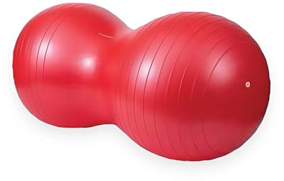 Padisport Peanut Yoga Bal 90x45cm Rood - Zwangerschapsbal - Pilates Bal - Oefenbal - Fitnessbal - Evenwichtsbal - Zwangerschaps Bal - Yoga Bal 90 Cm - Yoga Bal Rood - Yoga - Fitness - Rood