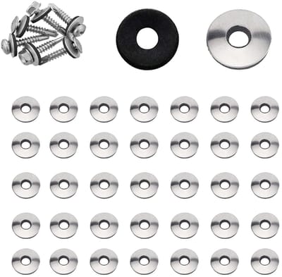 Multiple Modellen RVS Neopreen EPDM Geknoopte Sealing Gasket Sluitringen Assortiment Kit - 50 Stuks (4.8x14mm) voor Waterdichte Toepassingen, Onderhoud en Reparatie