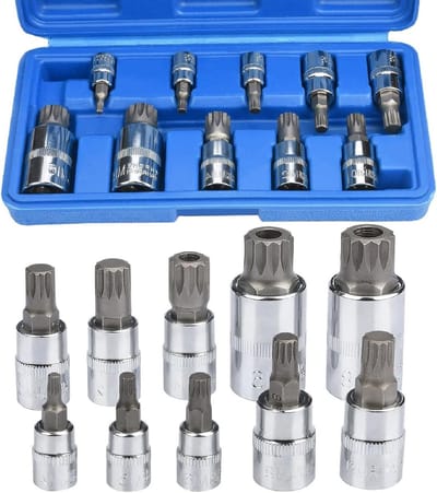 Dailygoods - drado 10-delige veeltand moerset, interne veeltand moerenset M4 / M5 / M6 / M8 / M9 / M10 / M12 / M14 / M16 / M18