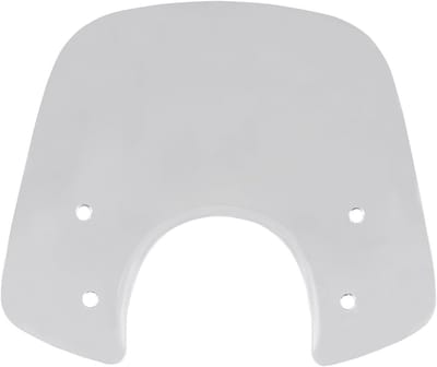 Motorfiets Windscherm - Winddeflector Spoiler - Optimale Windbescherming - Verstelbare Hoogte Hoek - 46.5 cm Breed - Transparant